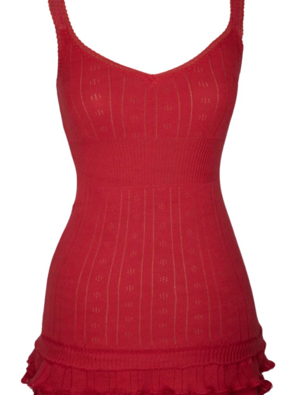 V-neck Frilly Cha Cha Dress